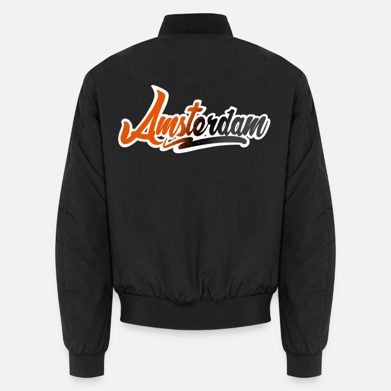 Amsterdam - Unisex Bomber Jacket - black