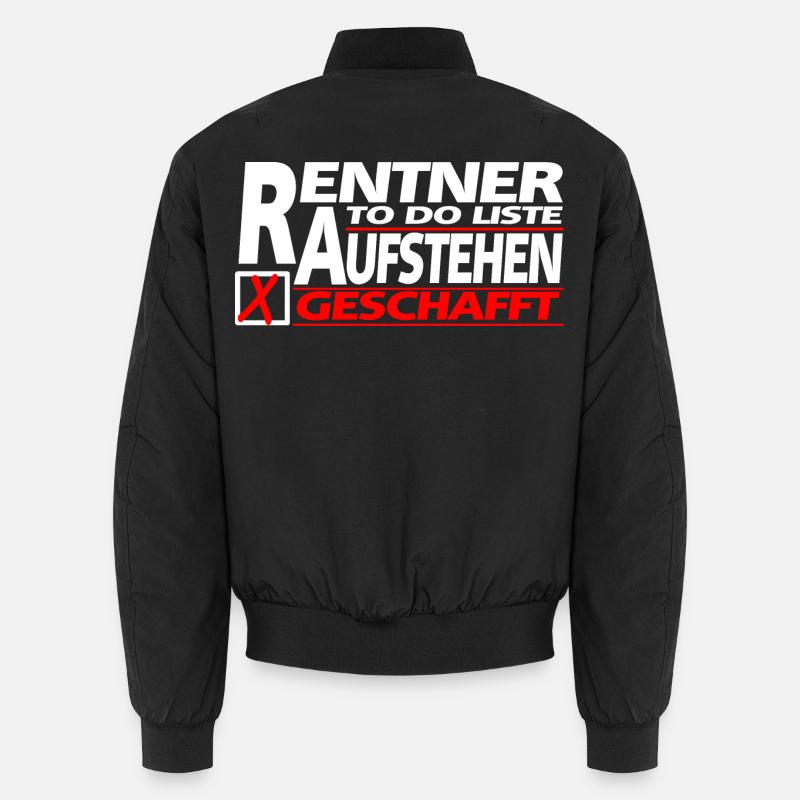 Rentner To-do-Liste Unisex Bomberjacke
