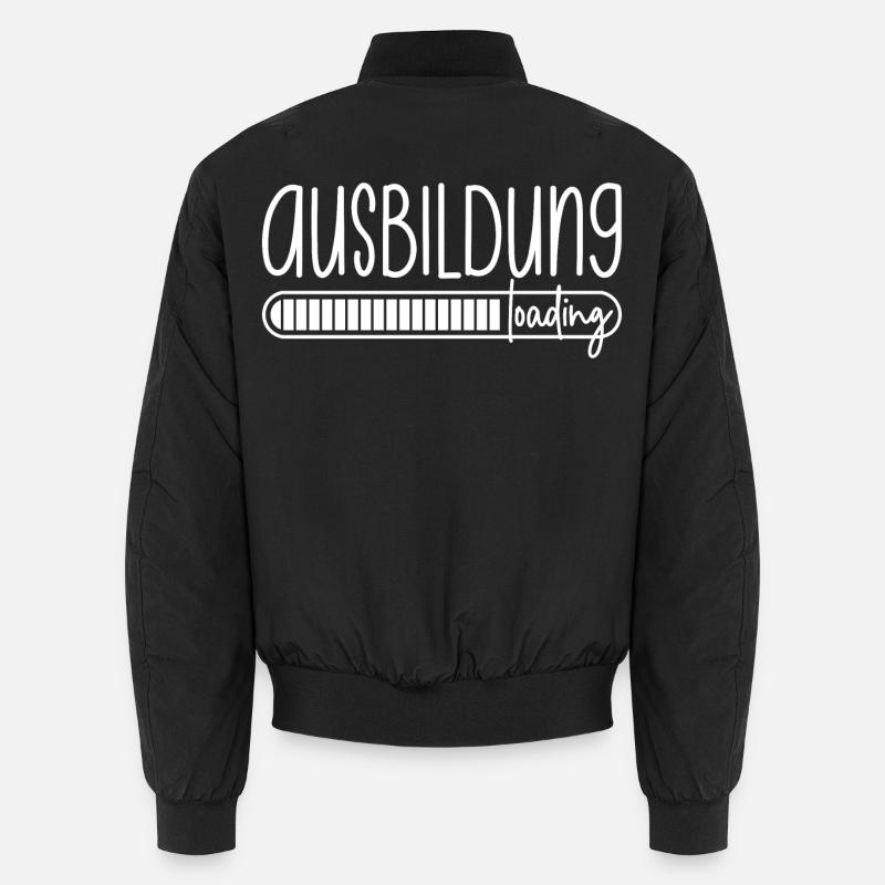 Ausbildung loading Azubi Azubine Auszubildender - Unisex Bomberjacke - Schwarz