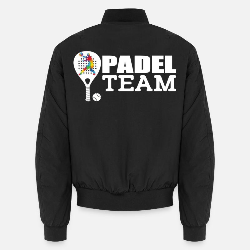 Padel - Unisex Bomberjacke - Schwarz
