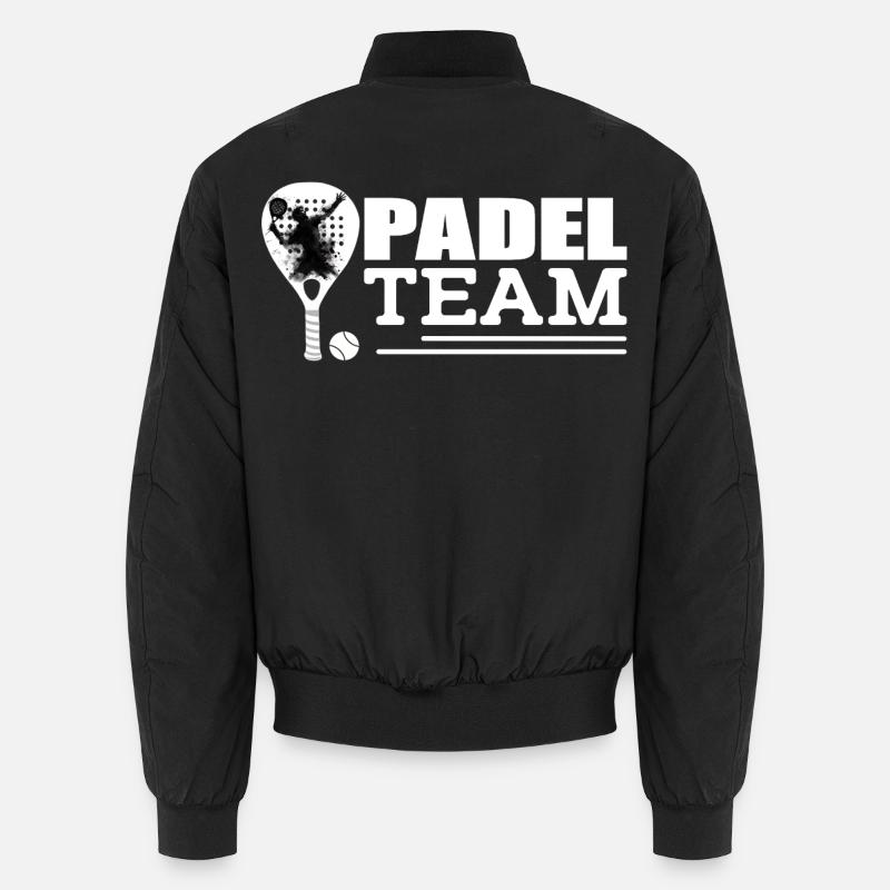 Padel - Unisex Bomberjacke - Schwarz