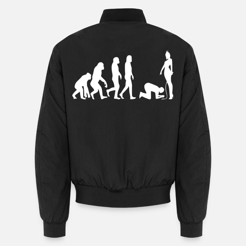 Evolution Mann - Unisex Bomberjacke - Schwarz