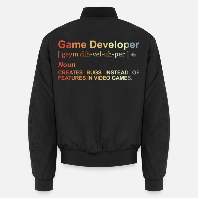 Spieleentwickler Definition Unisex Bomberjacke