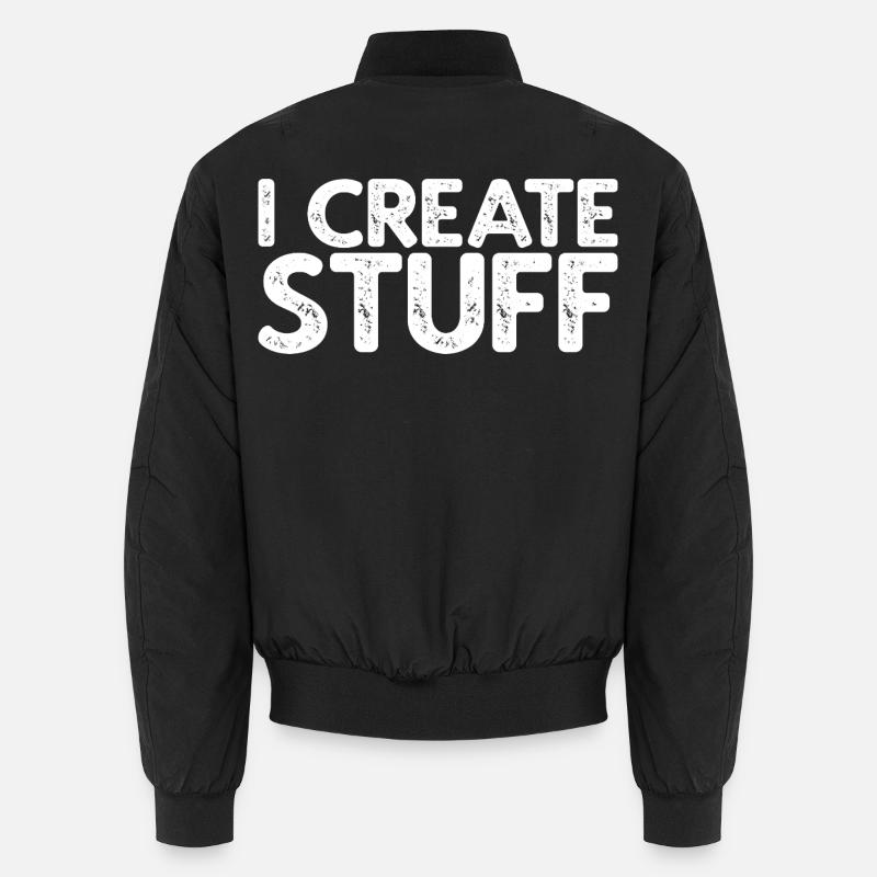 I Create Stuff - Unisex Bomberjacke - Schwarz
