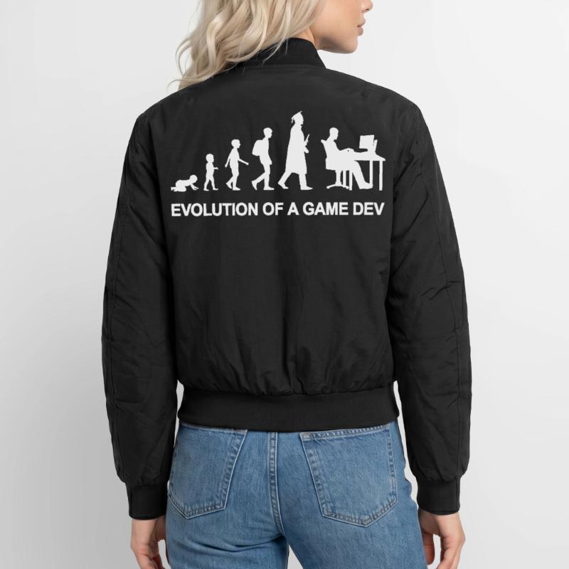 Game Developer Evolution Unisex Bomber Jacket