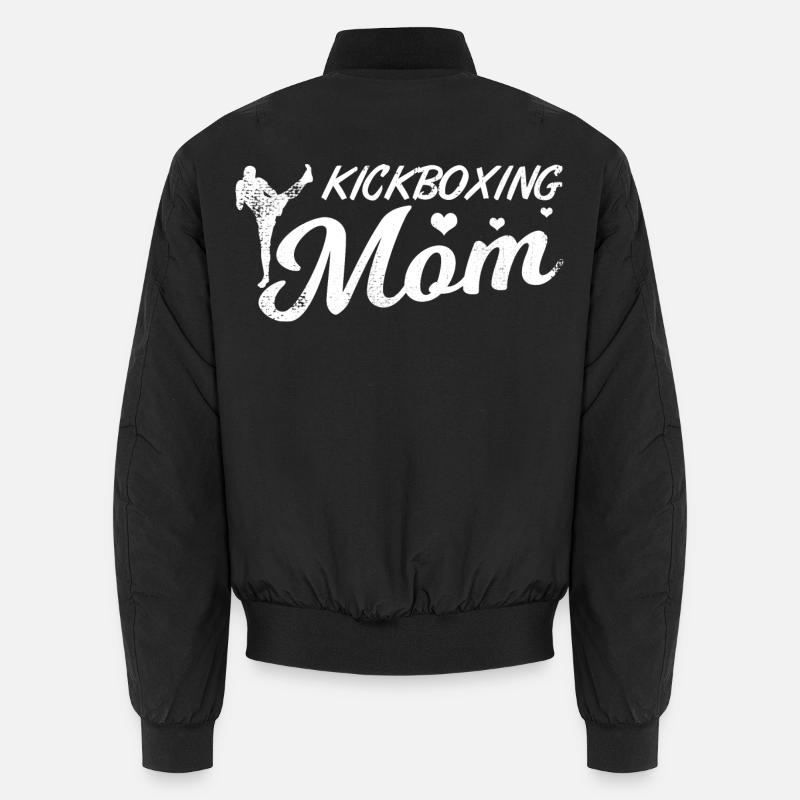 Kickboxer Mutter - Unisex Bomberjacke - Schwarz