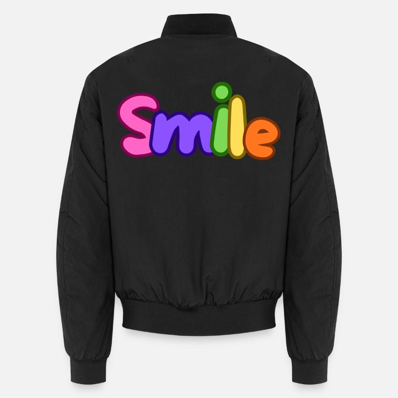 Smile, a smile for everyone. Unisex Bomber Jacket