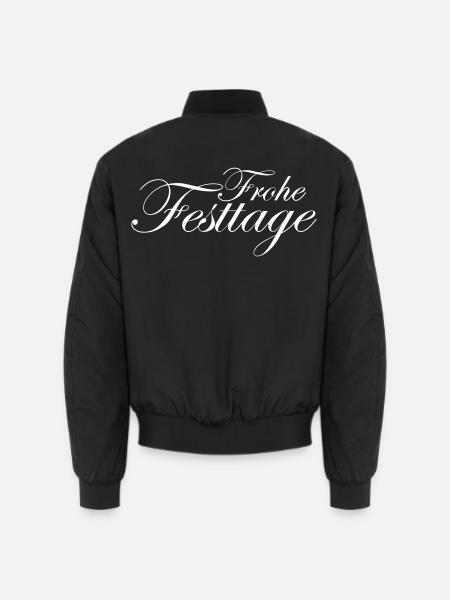 Frohe Festtage - Unisex Bomberjacke - Schwarz