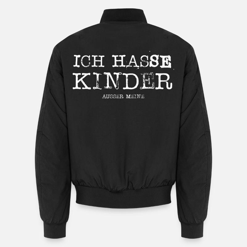 Ich hasse Kinder ausser meine Geschenk Unisex Bomberjacke