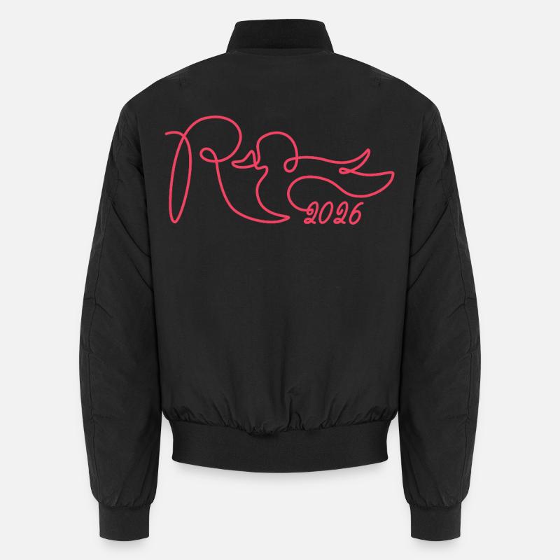 Pension one line - 2026 Finally done - Unisex Bomber Jacket - black