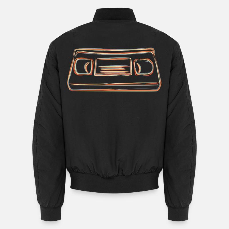 VHS cassette - Unisex Bomber Jacket - black