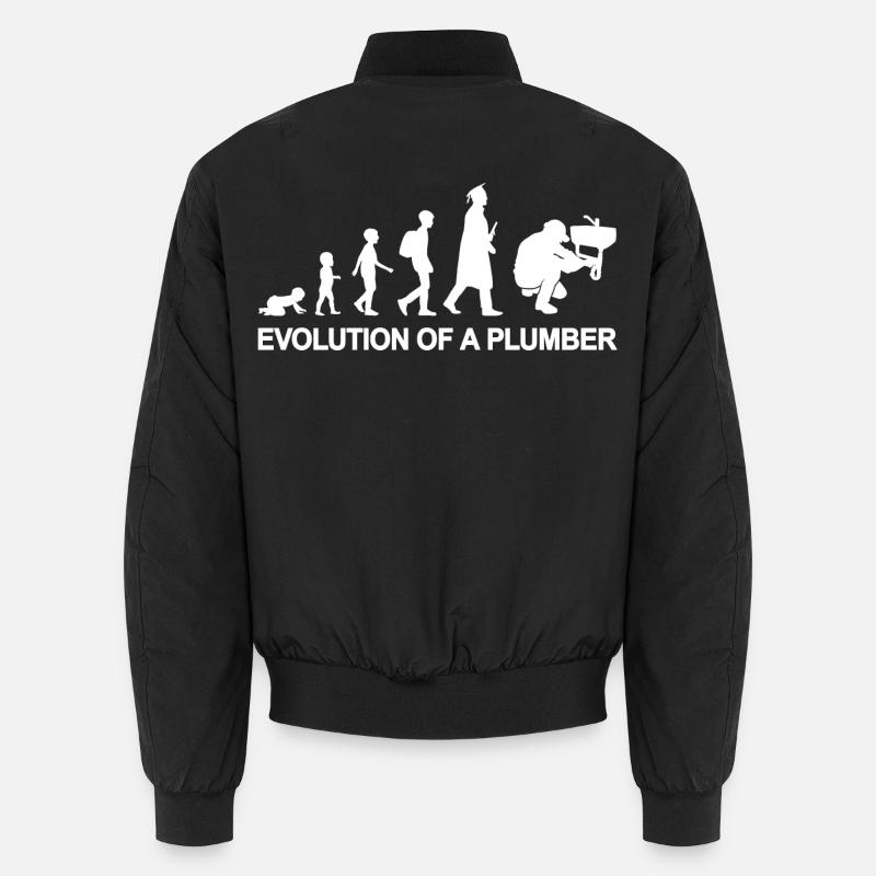 Development of a plumber - Unisex Bomber Jacket - black