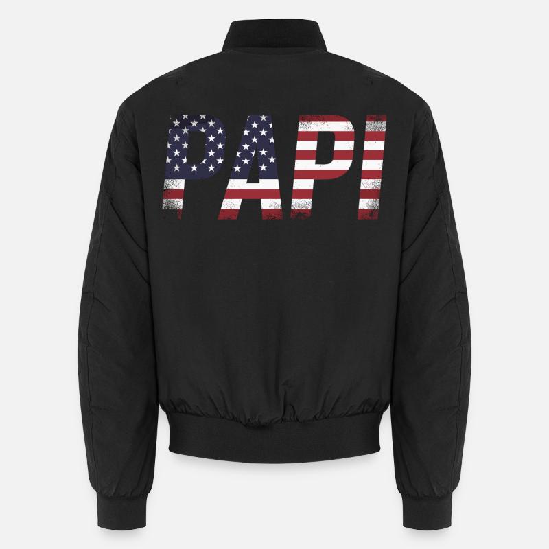 Daddy USA Flag Vintage Dad Unisex Bomber Jacket