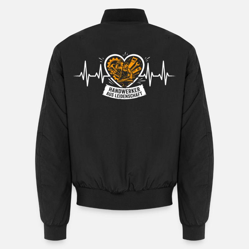 Passionate Craftsman Heartbeat Gift Unisex Bomber Jacket