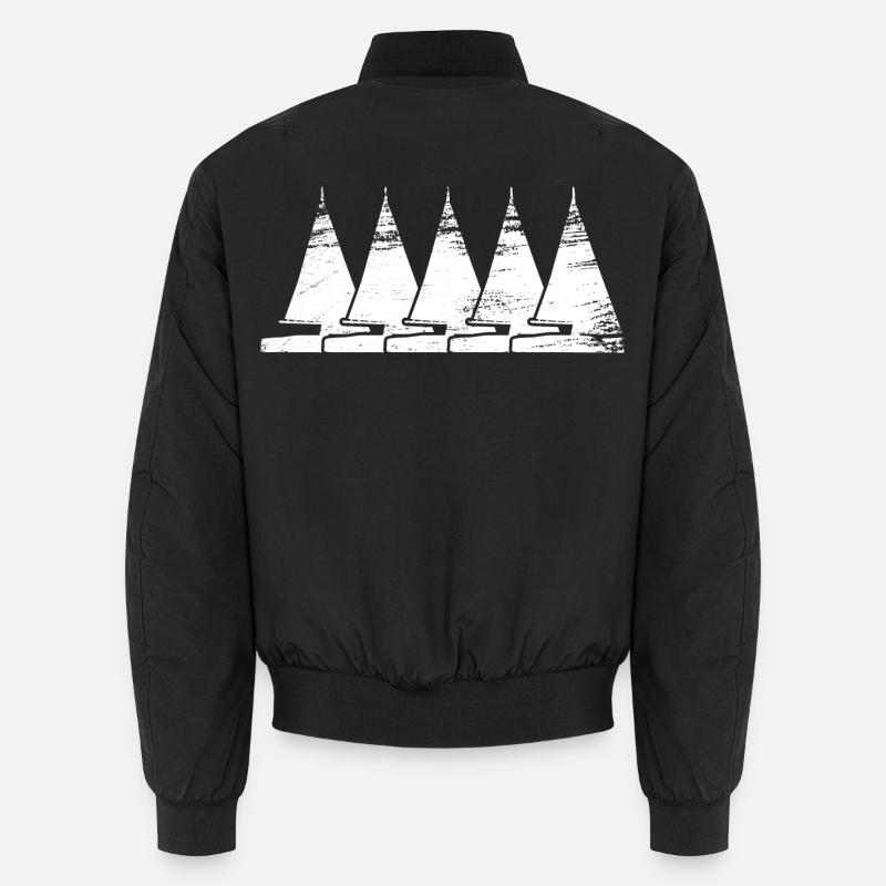 Sailing Ship Drawing Unisex Bomber Jacket