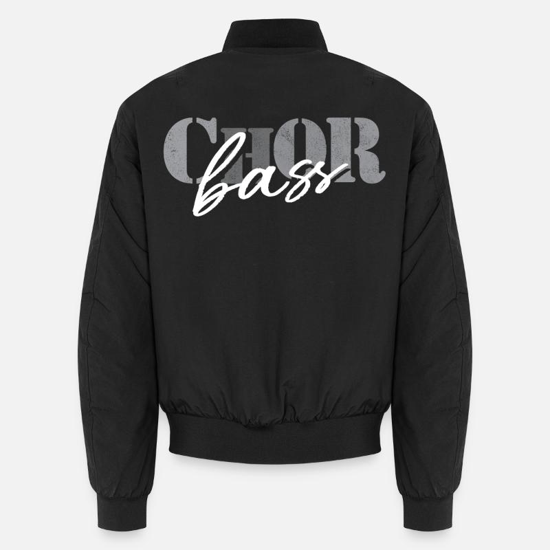 Basse de chœur - Bomber unisexe - noir