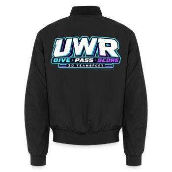 UWR Dive Score 3D TeamSport - Unisex Bomberjacke - Schwarz - Hinten - AI Model Male 185 light (185cm)