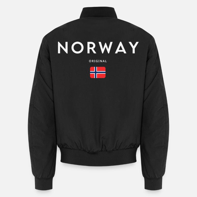Norwegian flag, Norwegian pride Unisex Bomber Jacket