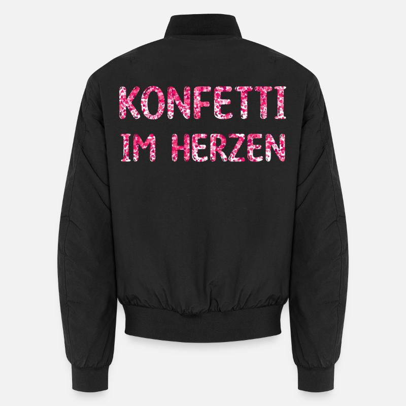 Konfetti Im Herzen Unisex Bomberjacke