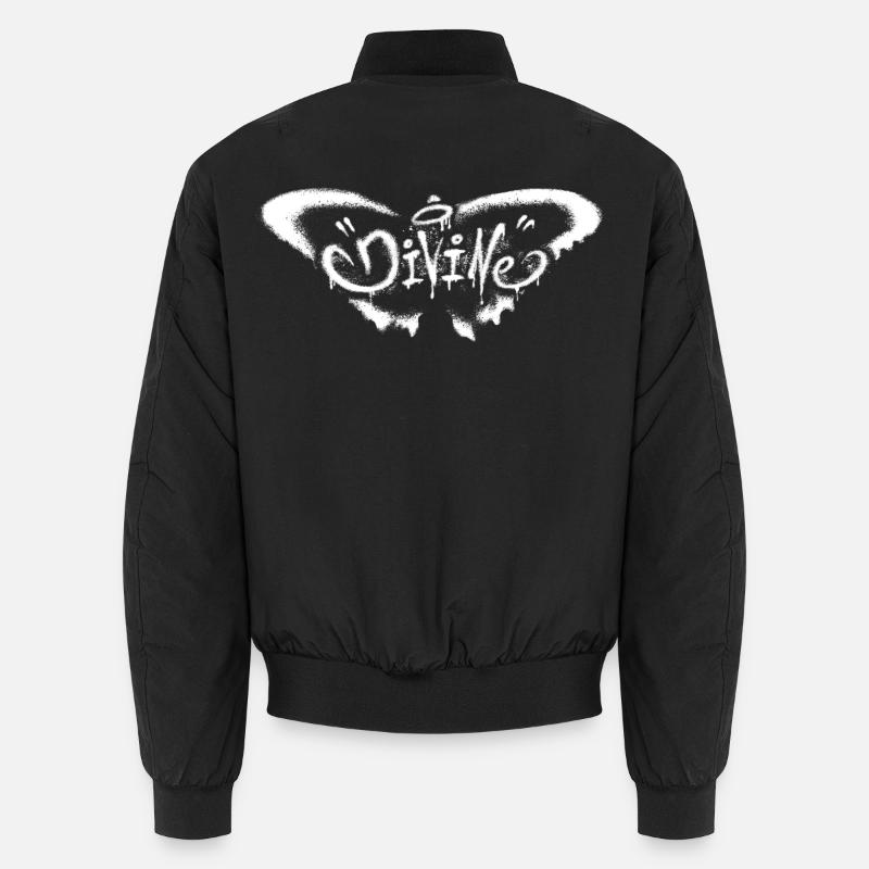 Grunge Butterfly – Mystical Transformation - Unisex Bomber Jacket - black