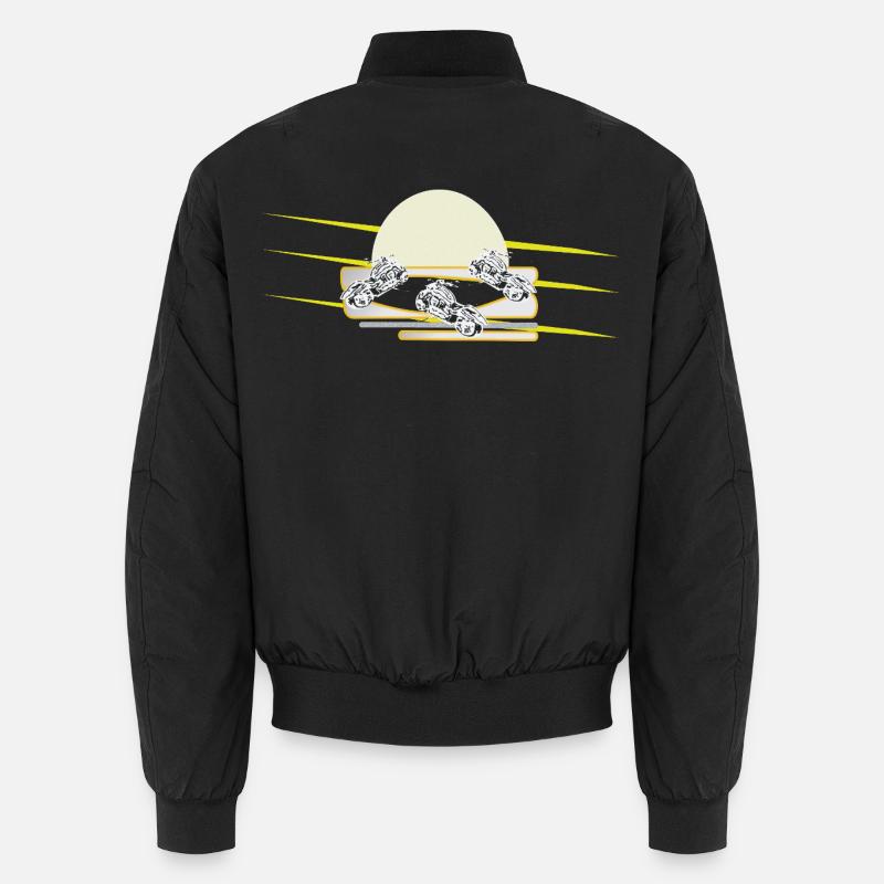 Biker Motorrad Chopper - Unisex Bomberjacke - Schwarz