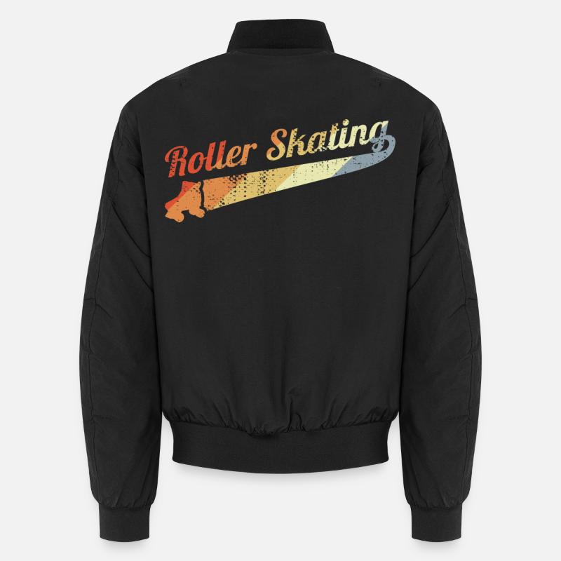 Vintage roller skating Unisex Bomber Jacket