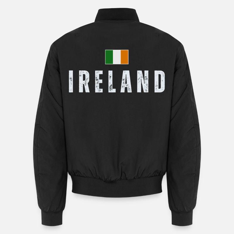 Drapeau de l’Irlande, Irish Pride - Bomber unisexe - noir