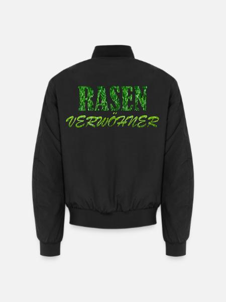 Rasenverwöhner Platzwart Rasen Wiese Greenkeeper - Unisex Bomberjacke - Schwarz