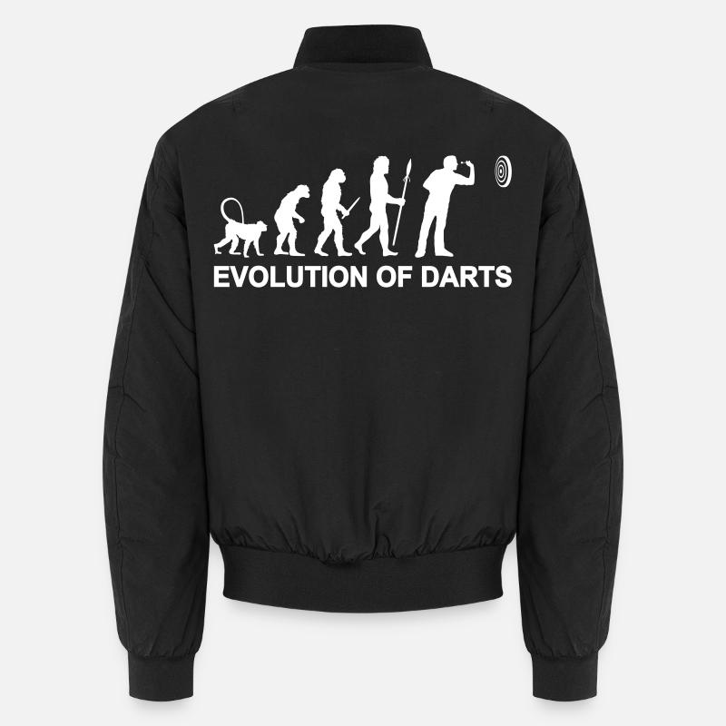 Evolution of darts Unisex Bomber Jacket