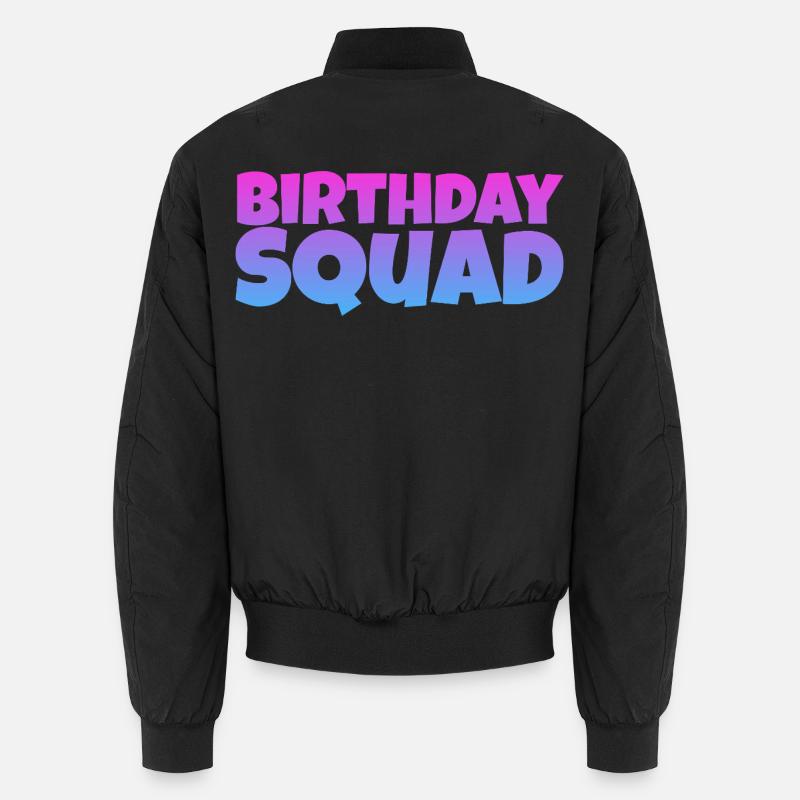 Birthday Squad – Coole Gruppe Geburtstag Design Unisex Bomberjacke