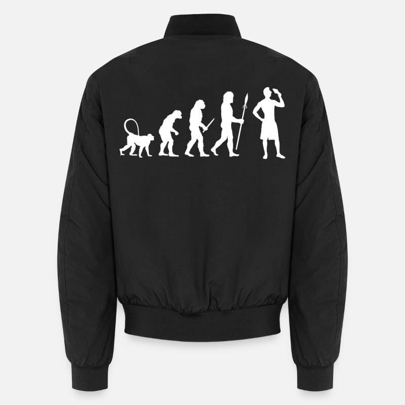Eiscreme Evolution - Unisex Bomberjacke - Schwarz