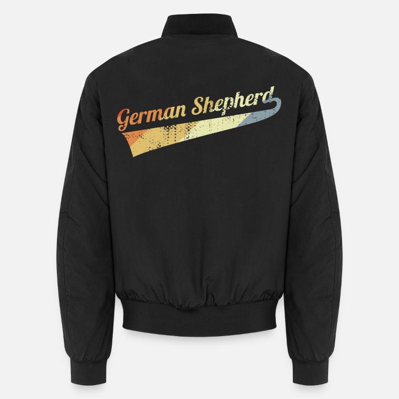 Vintage German Shepherd Unisex Bomber Jacket