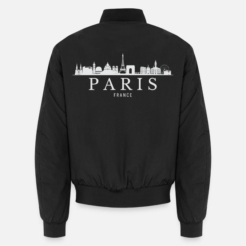 Pariser Skyline, Paris, Frankreich Unisex Bomberjacke