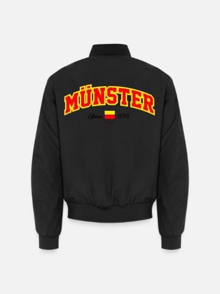 Münster City - Unisex Bomber Jacket - black