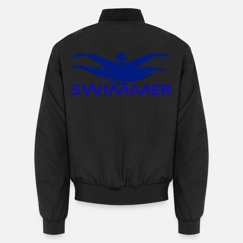 Swimmer - Unisex Bomber Jacket - black