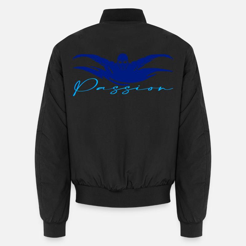 Swimming - Unisex Bomber Jacket - black