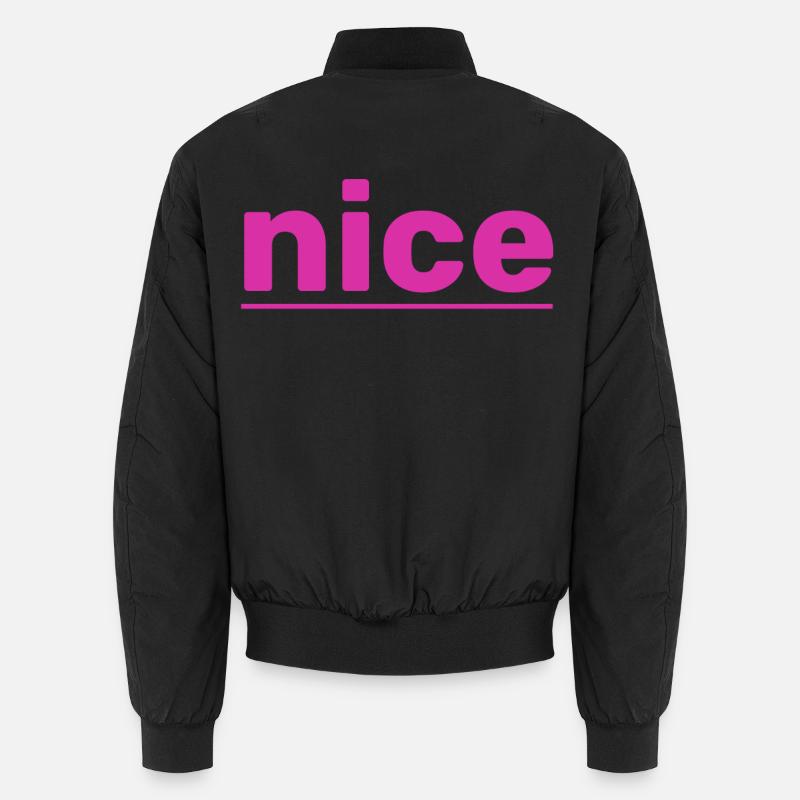 nice - Unisex Bomberjacke - Schwarz