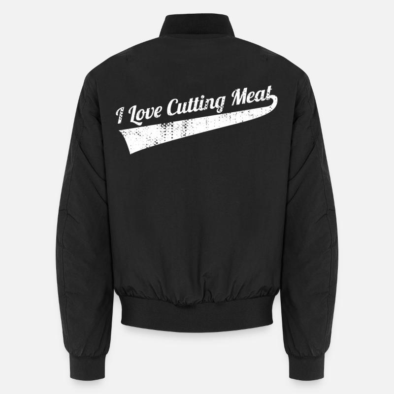 Fleisch schneiden Unisex Bomberjacke
