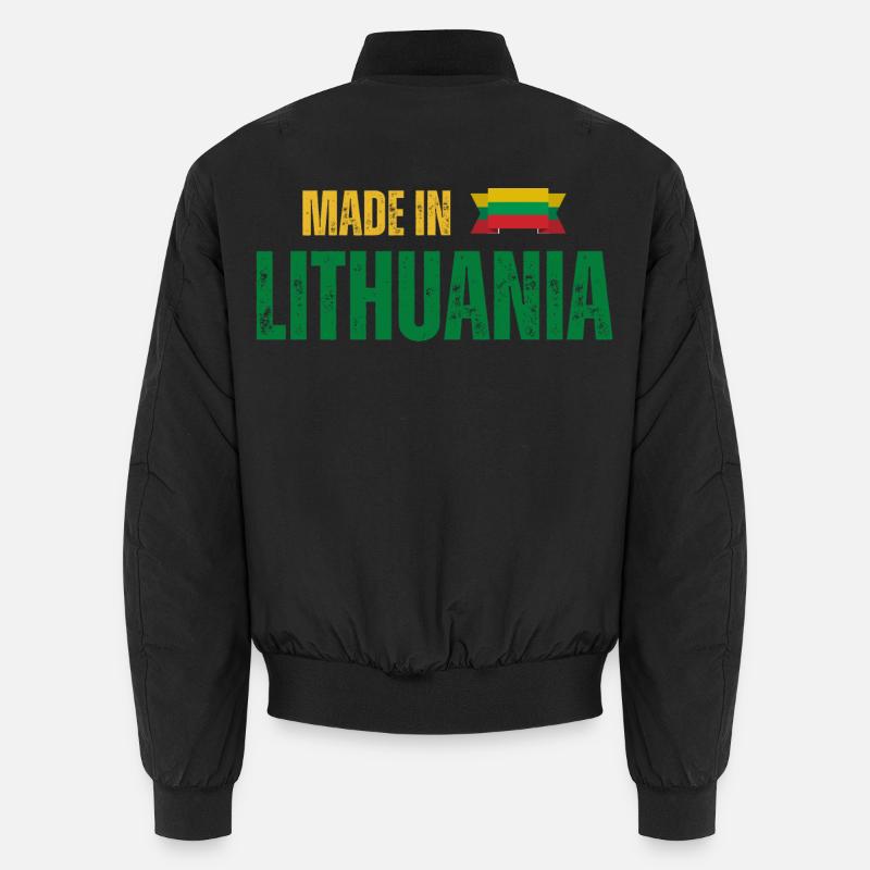 Made in Lithuania, Lithuanian pride Unisex Bomber Jacket