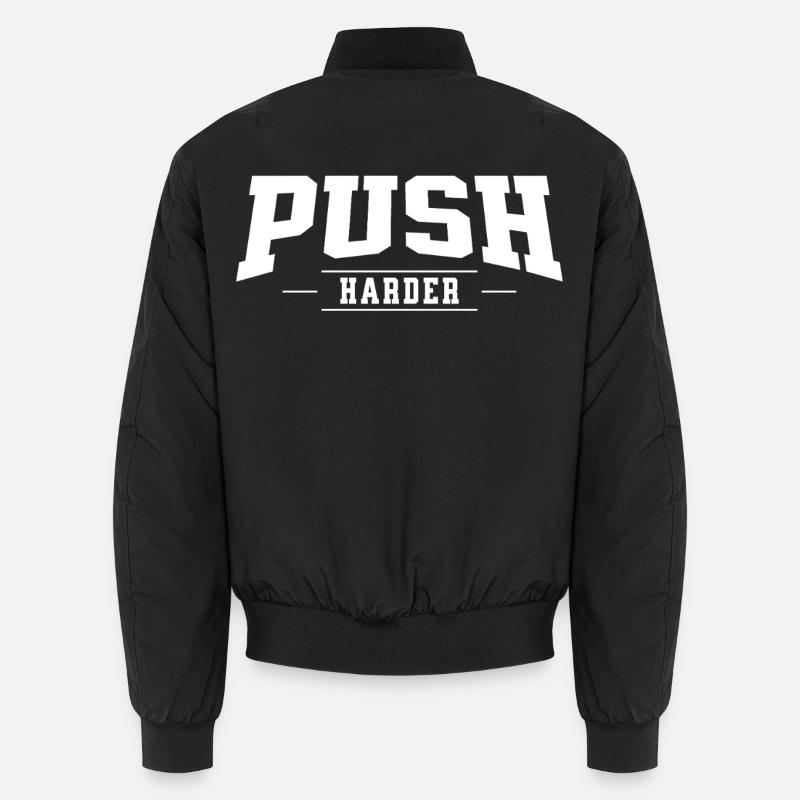 Poussez plus fort - Bomber unisexe - noir