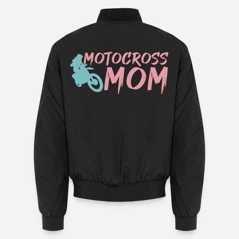 Motocross Mom - Unisex Bomber Jacket - black