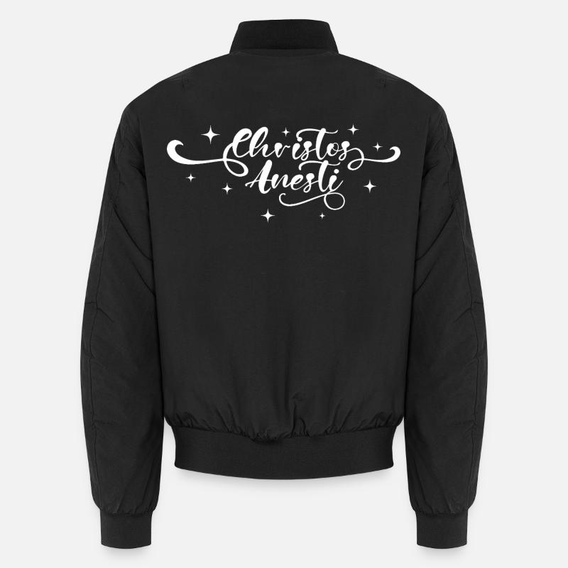 Christos Anesti Pascha Orthodoxes Ostern Unisex Bomberjacke