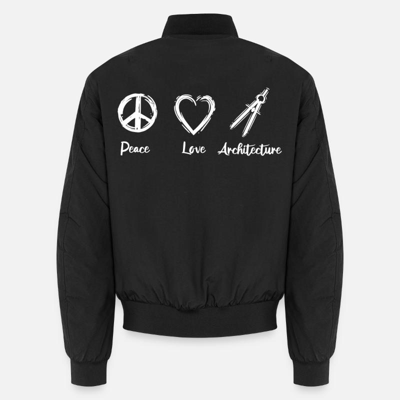 Ich liebe Architektur Unisex Bomberjacke