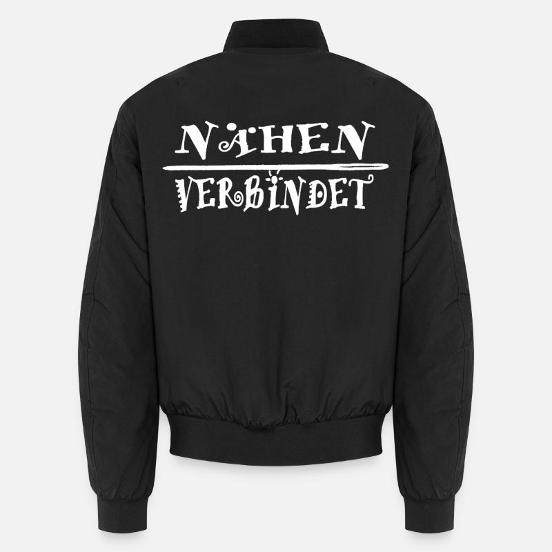 Idée cadeau couture connects - Bomber unisexe - noir