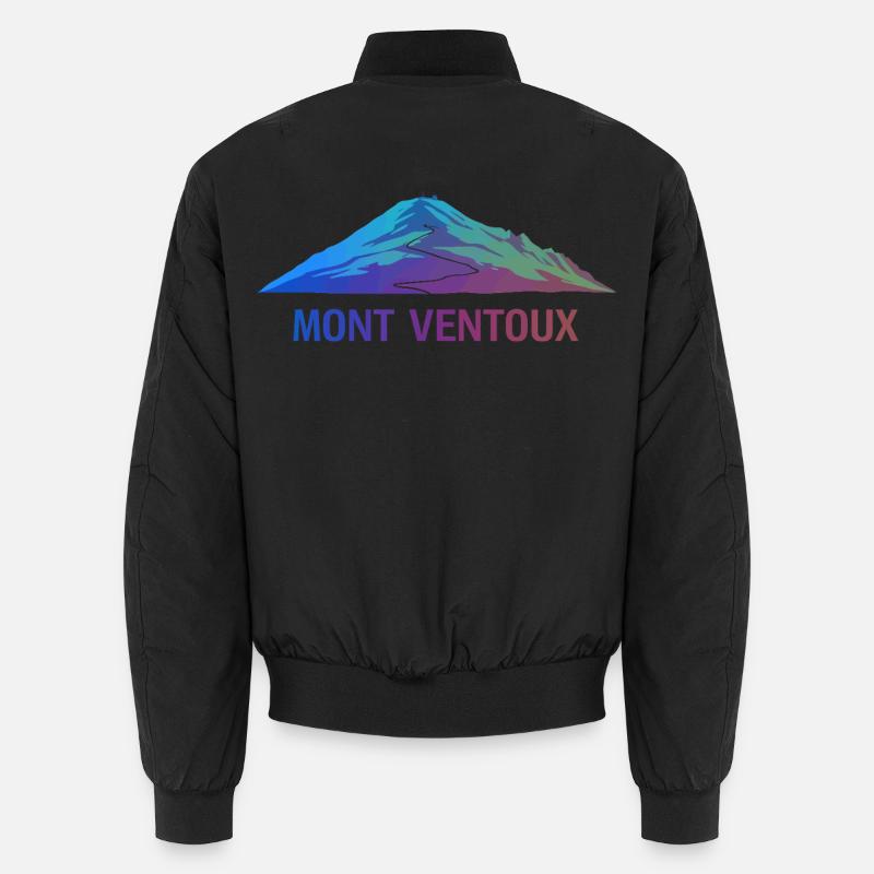 Mont Ventoux Form - Unisex Bomberjacke - Schwarz