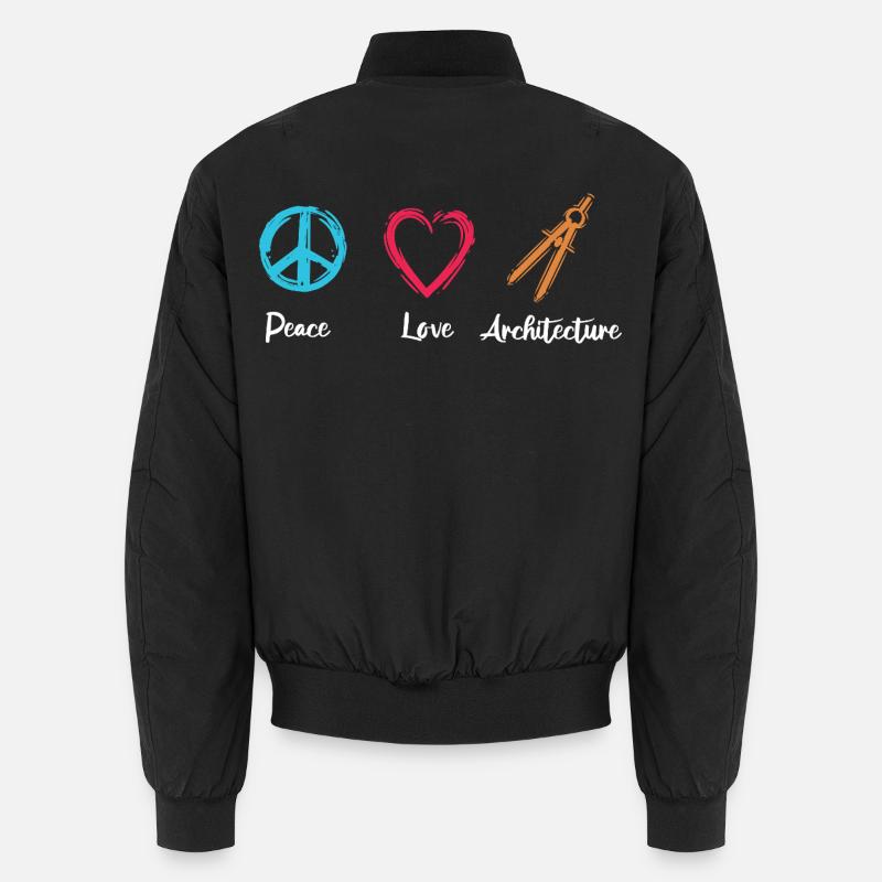 Paix Amour Architecture Bomber unisexe