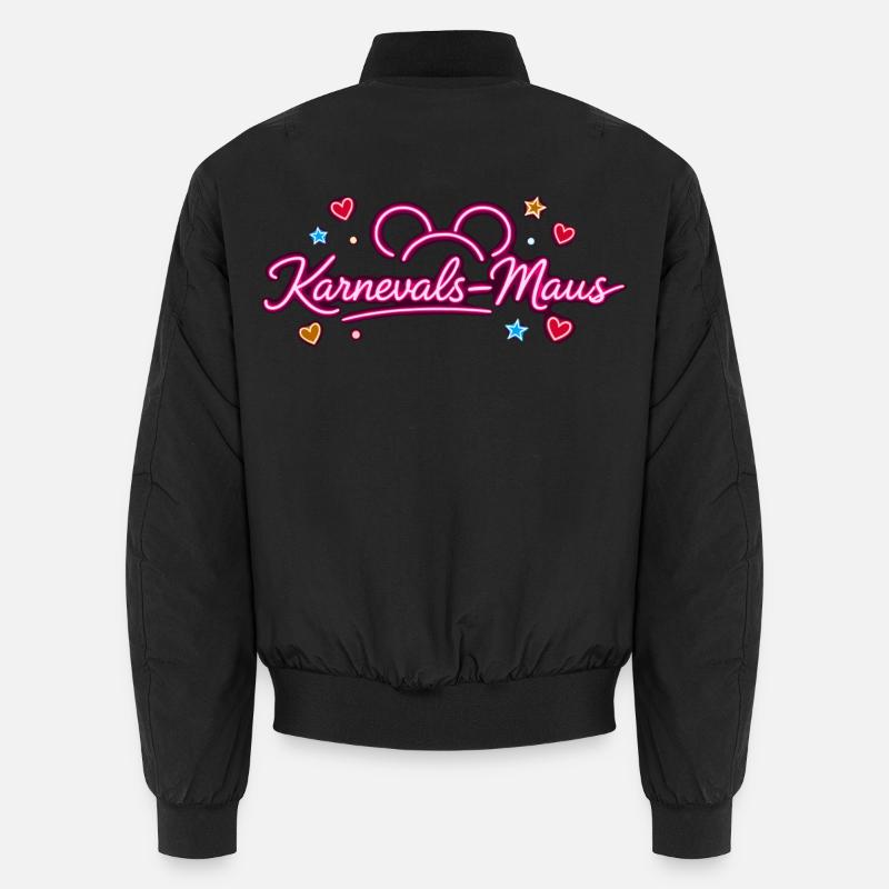 KarnevalsMaus Fastnacht Fasching Outfit Niedlich - Unisex Bomberjacke - Schwarz