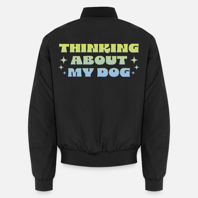 Penser à mon chien Bomber unisexe