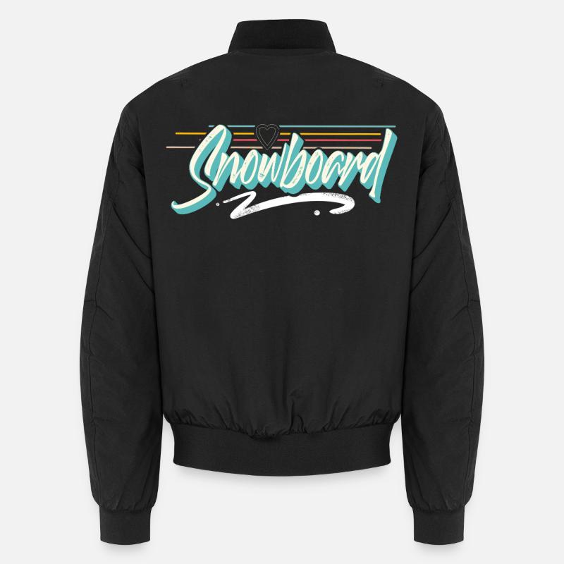 Snowboard - Unisex Bomber Jacket - black