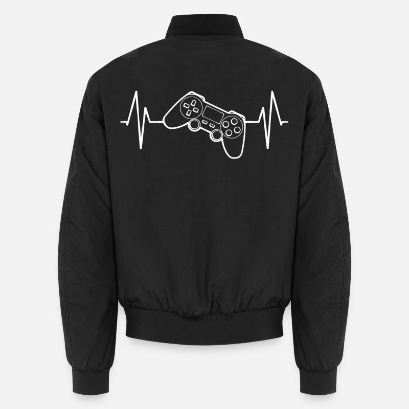 Heartbeat Gamepad ECG Bomber unisexe
